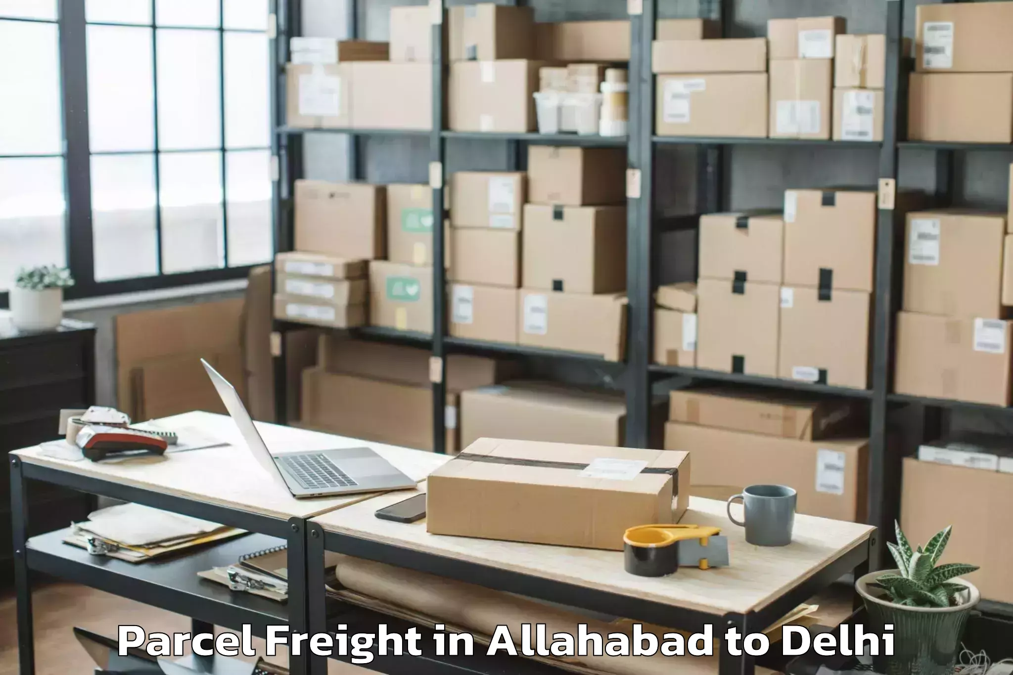 Allahabad to Westend Mall Delhi Parcel Freight